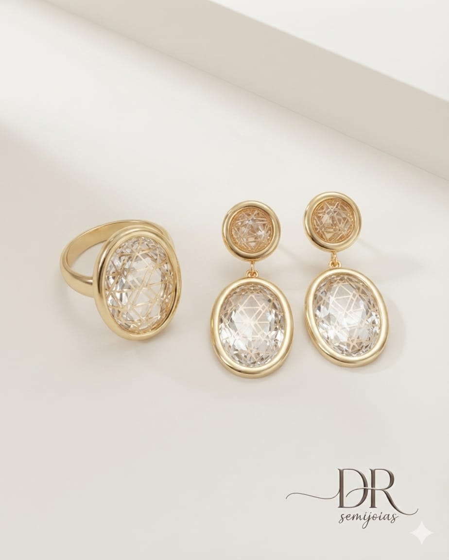 CONJUNTO PEDRA CRISTAL